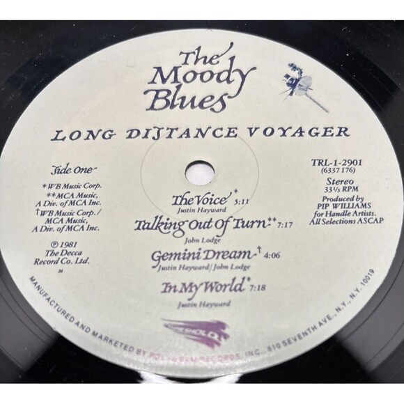 The Moody Blues – Long Distance Voyager Vinyl LP 33 Rpm Threshold TRL-1-2901 - Picture 5 of 9
